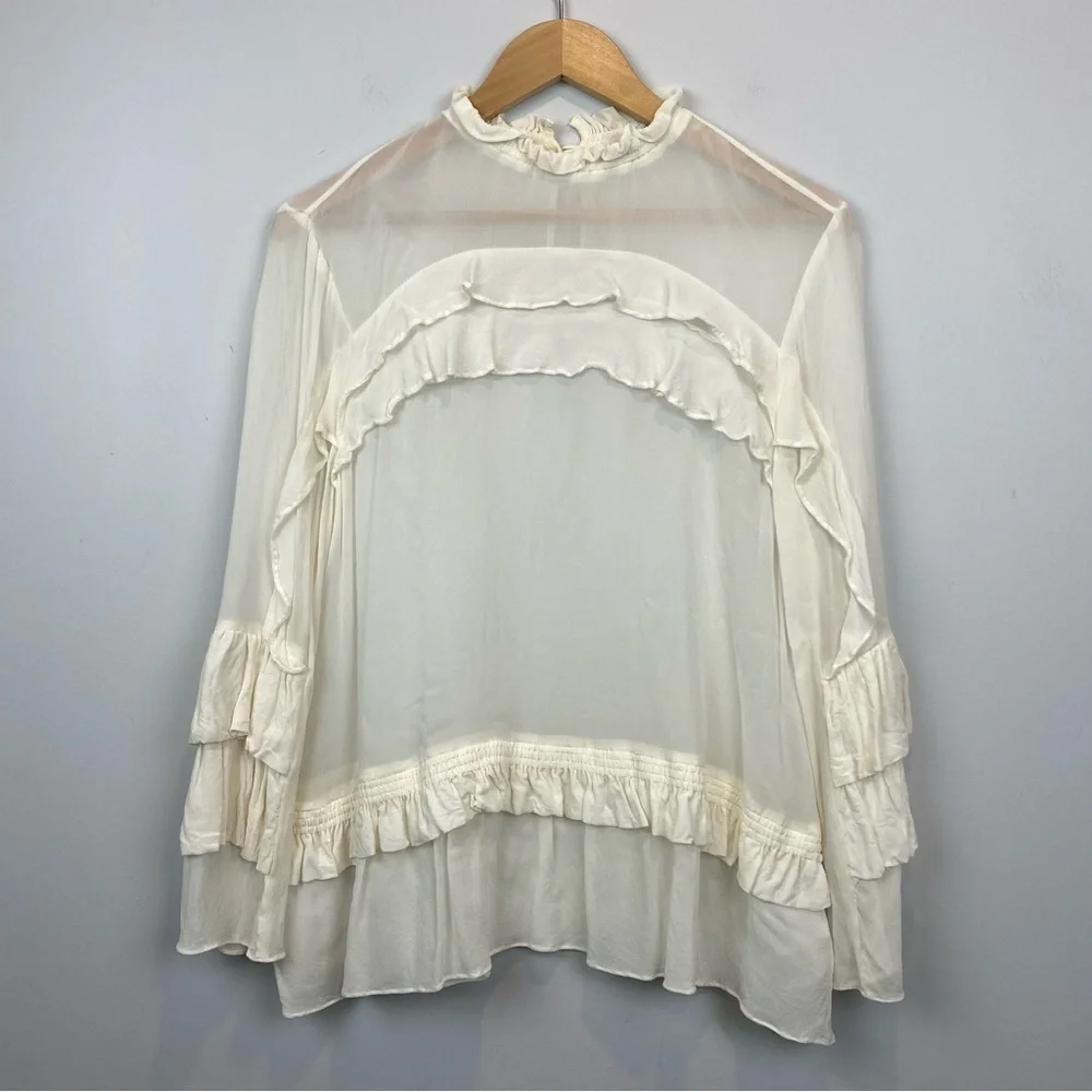 MUNTHE • See Through White Blouse - Picture 2 of 13